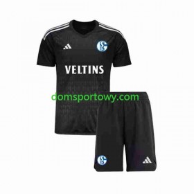 Koszulka Schalke 04 Bramkarska Dziecięcy Wyjazdowe Koszulki Piłkarskie 2023-2024 Krótki Rękaw